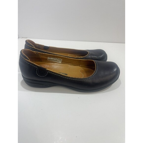 Zandra Z7 AURA Ballet Flats Womens 9M Black Leather Slip-On Moccasin Loafer - Picture 1 of 12
